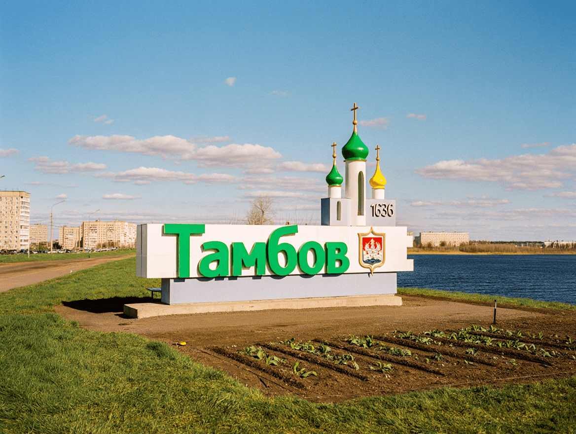 въезд в город Тамбов