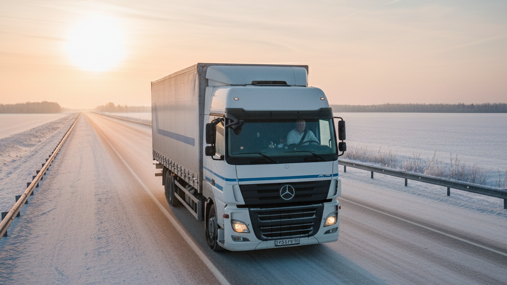 перевоз вещей зимой