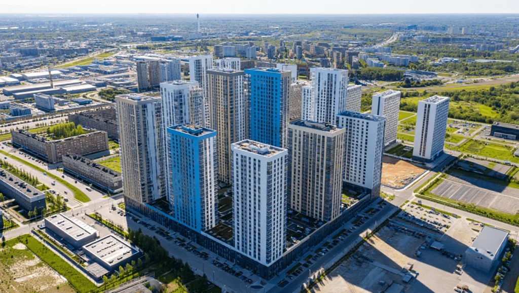 заселенный жилищный комплекс