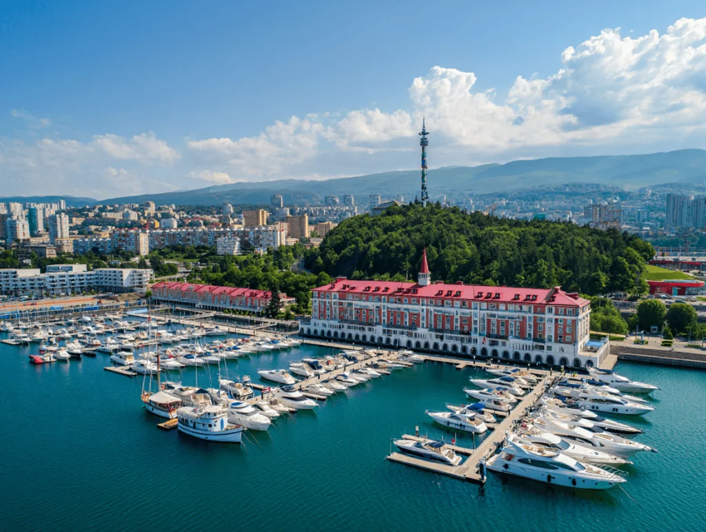 множество лодок на воде